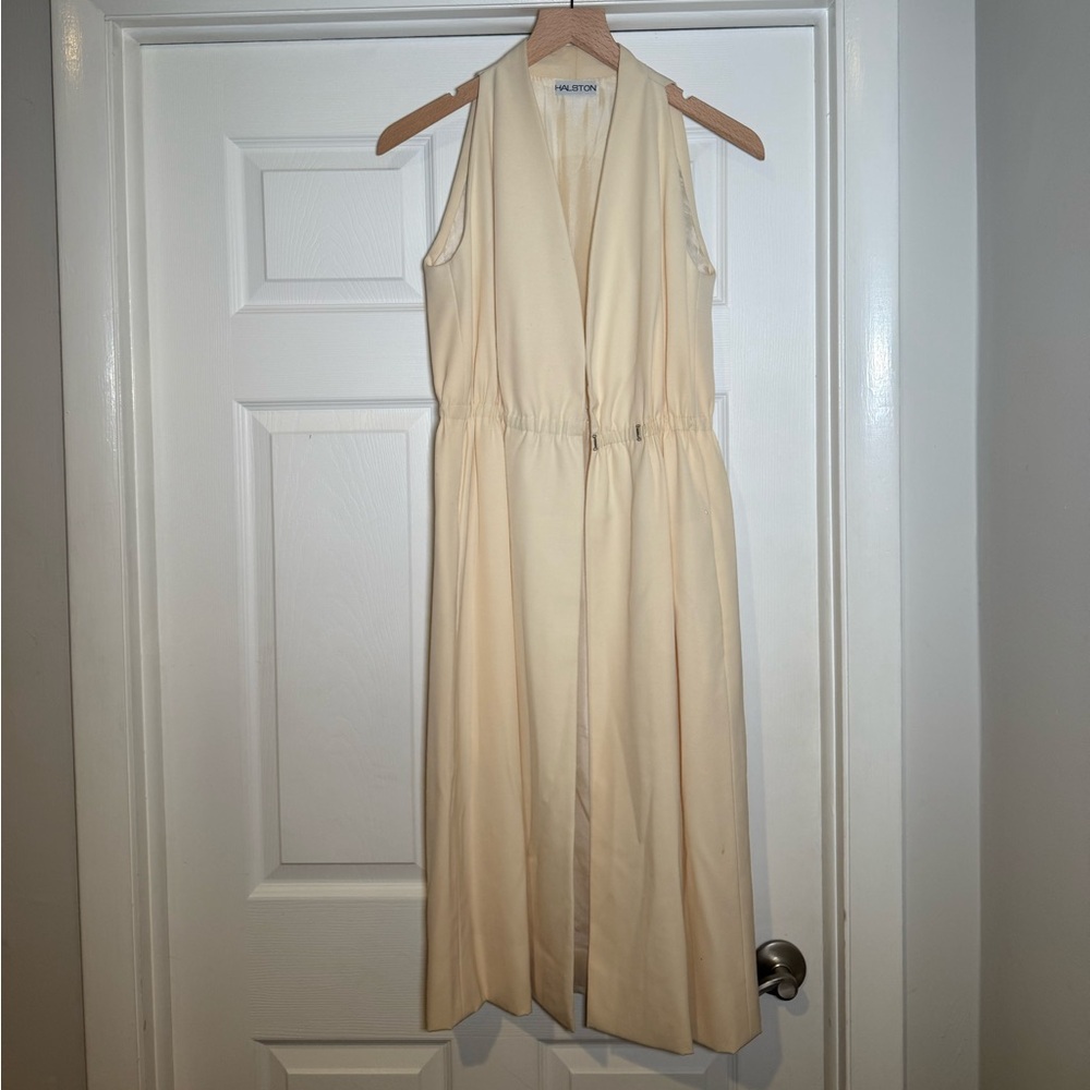 Halston Heritage Cream mini Dress